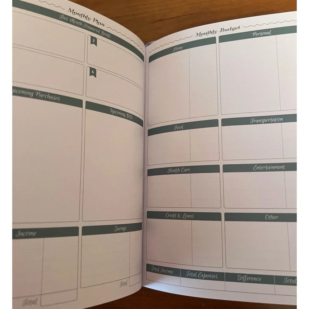Lavender GoGirl Budget Book. Size A5. Expense Tracker, Envelopes, Stickers. New.
